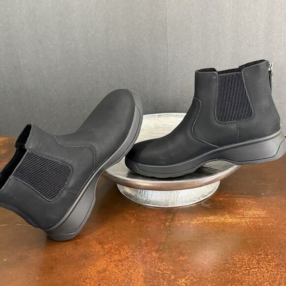 Alegria Womens slip resistant Frankie Asphalt black Boot size 37 classic style - Picture 5 of 16